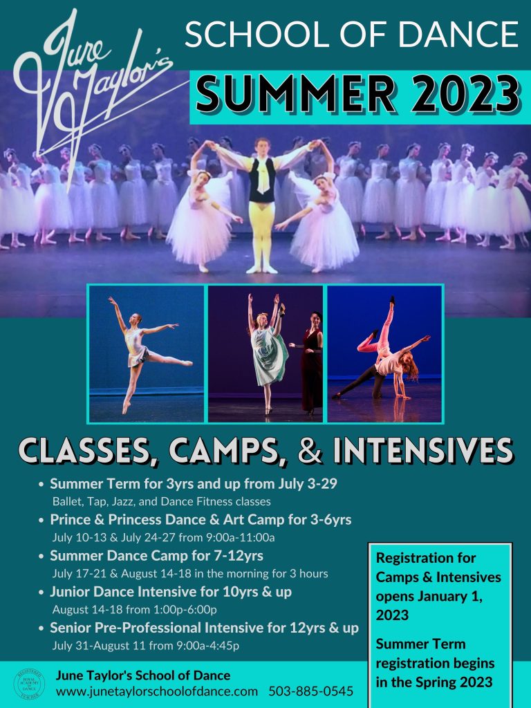 Summer Program – June Taylor's School of Dance